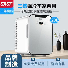 SAST迷你小冰箱母乳储奶专用小型宿舍美妆面膜mini化妆品车载20L