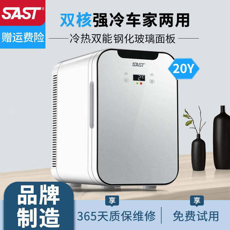 SAST迷你小冰箱母乳储奶专用小型宿舍美妆面膜mini化妆品车载家用