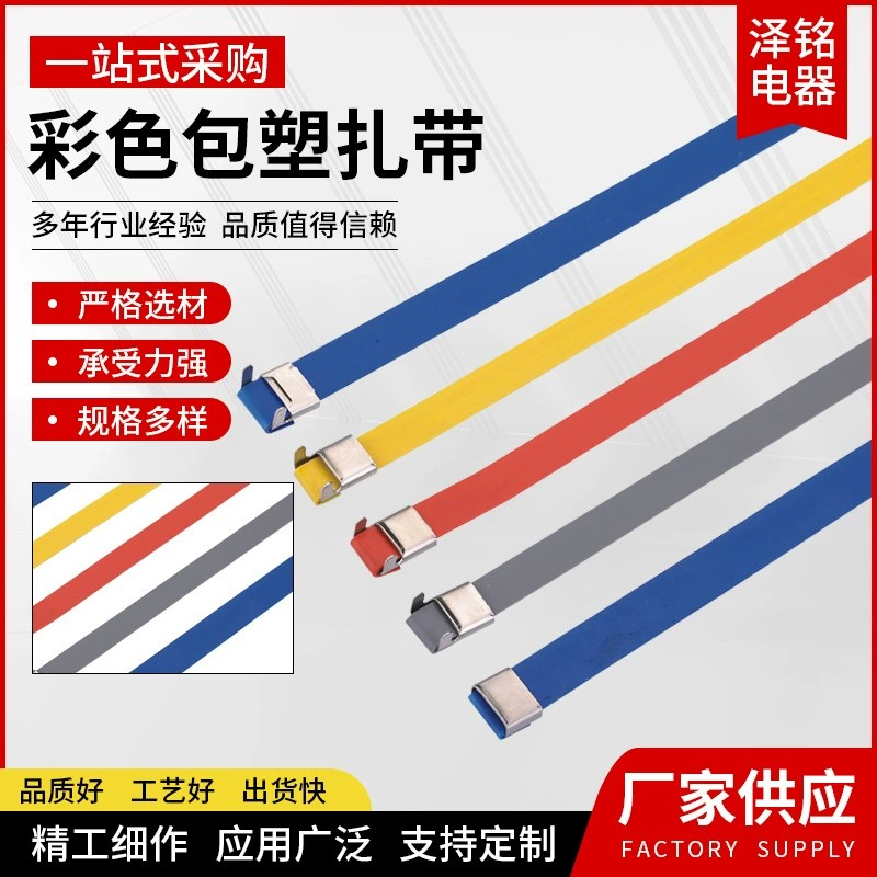 304/316不锈钢彩色包塑扎带