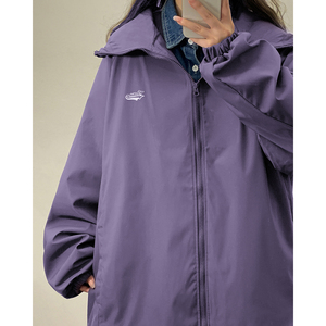 2024年春季新款连帽刺绣冲锋衣防水外套夹克XZ416-CF801-P80,男装夹克,星座416