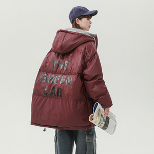 2024年冬季假两件PU皮白鸭绒羽绒服XZ416-YR2008-P278图片