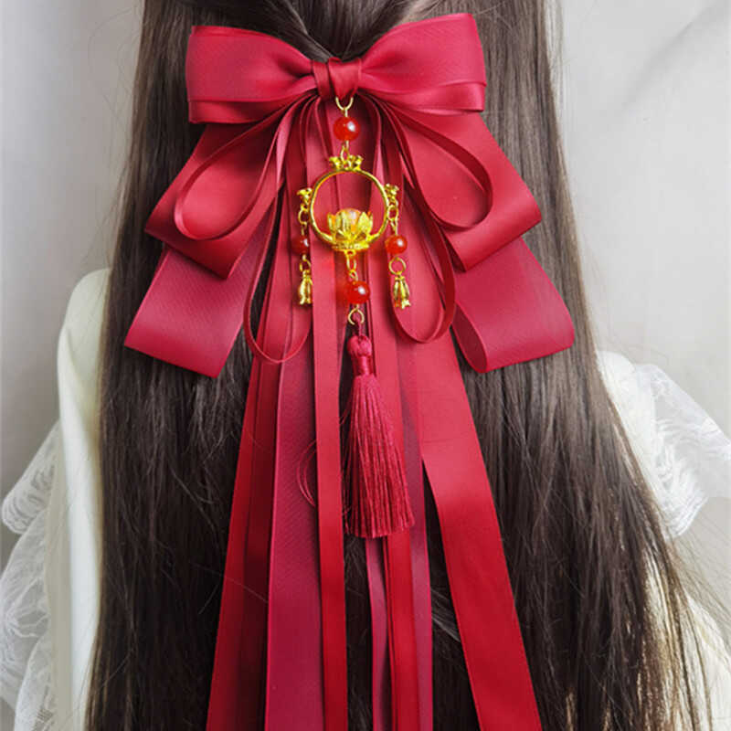 中式古风宫灯莲花汉服马面裙发饰