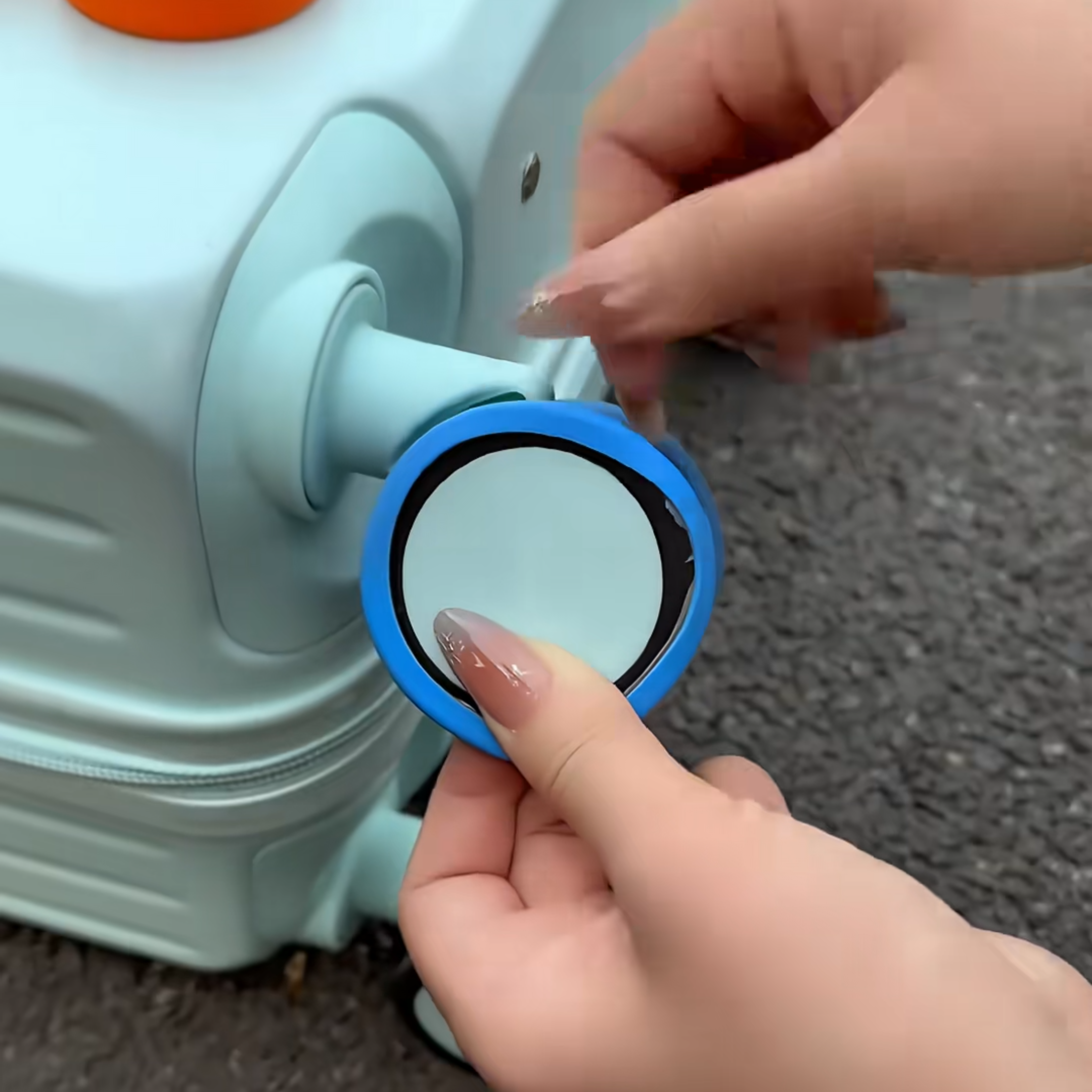 行李箱轮子保护套通用静音旅行箱滚轮拉杆箱橡胶套替换硅胶万向轮