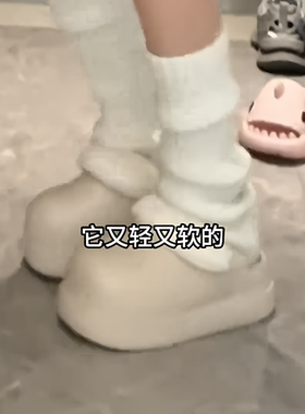 棉拖鞋女款秋冬季外穿包后跟全包加绒毛毛拖鞋家居保暖高级感
