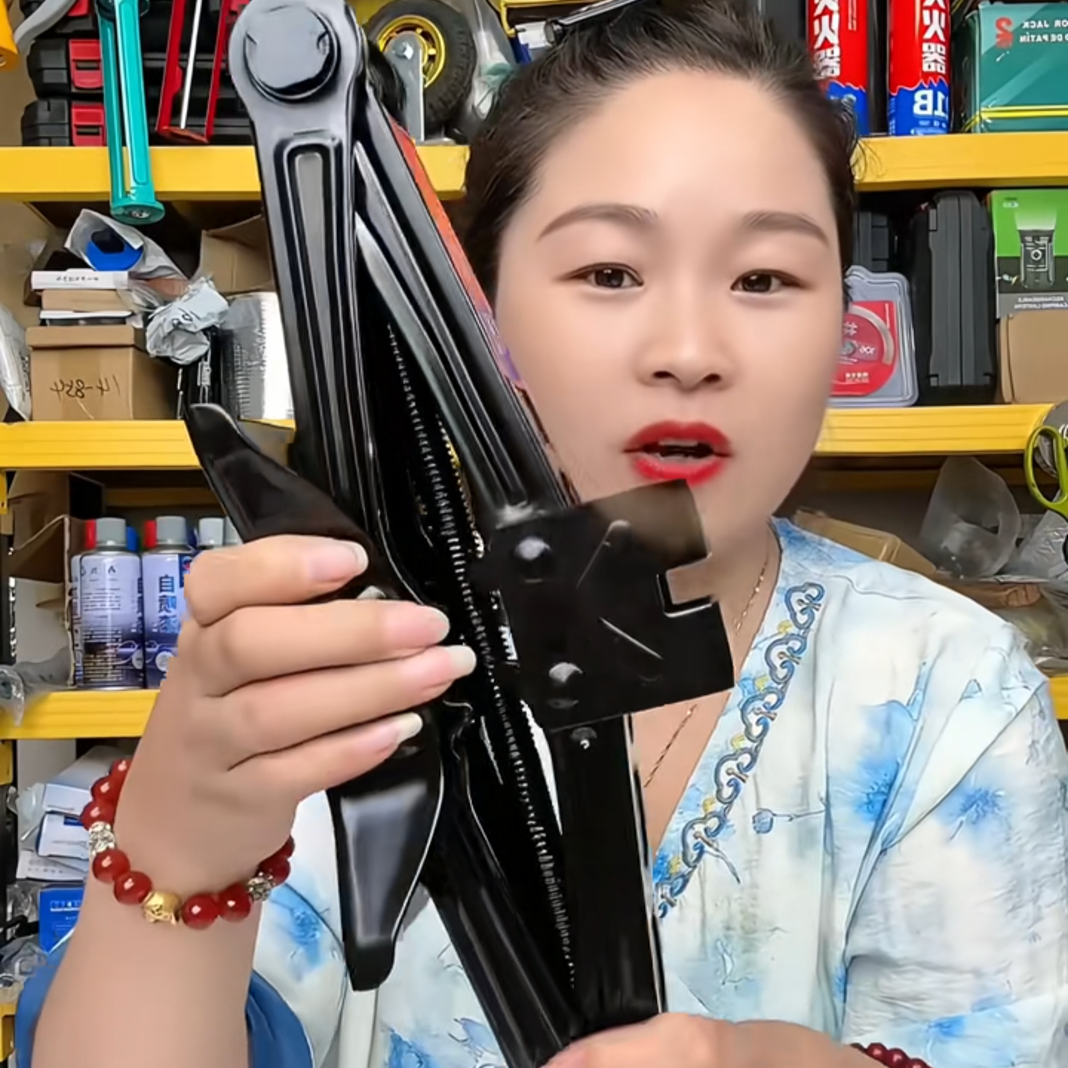 液压千斤顶换胎加厚新款车载汽车手摇小轿车用卧式随车工具千金顶