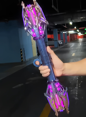 玩具3-6岁儿童网红双头炫酷激光剑男孩发光双刃宝剑二合一礼物声