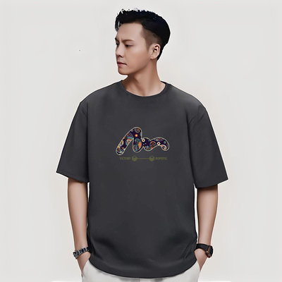 日系简约高级感短袖t恤男纯棉260克夏季新款复古百搭青年潮牌体恤