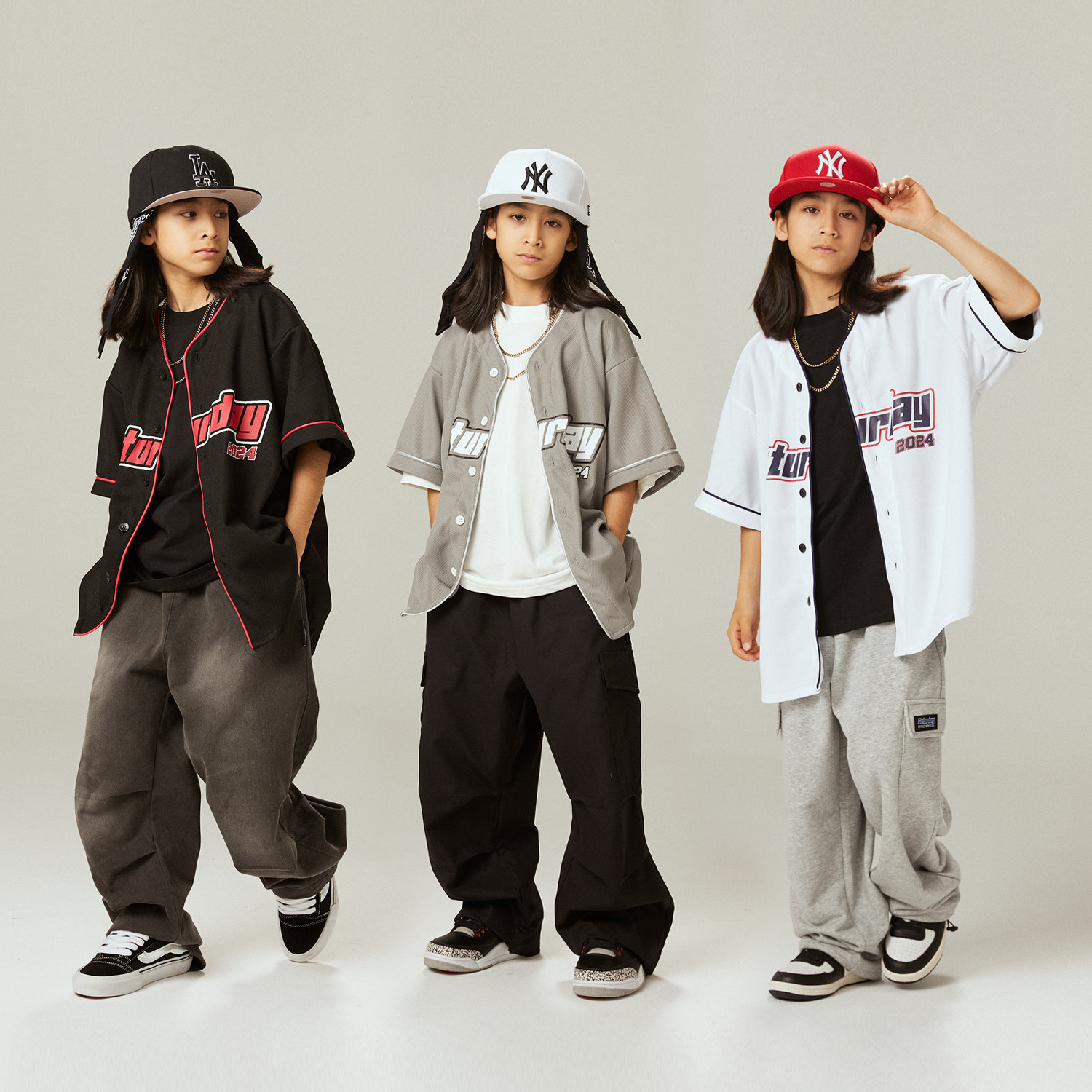 儿童嘻哈潮牌街舞童装夏季短袖套装男童少儿爵士hiphop演出潮服装