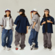 六一街舞儿童潮服潮酷男童宽松嘻哈套装 hiphop炸街童装 少儿演出服