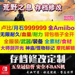 NS Switch荒野气息旷野之息存档修改 素材道具武器大师剑Amiibo