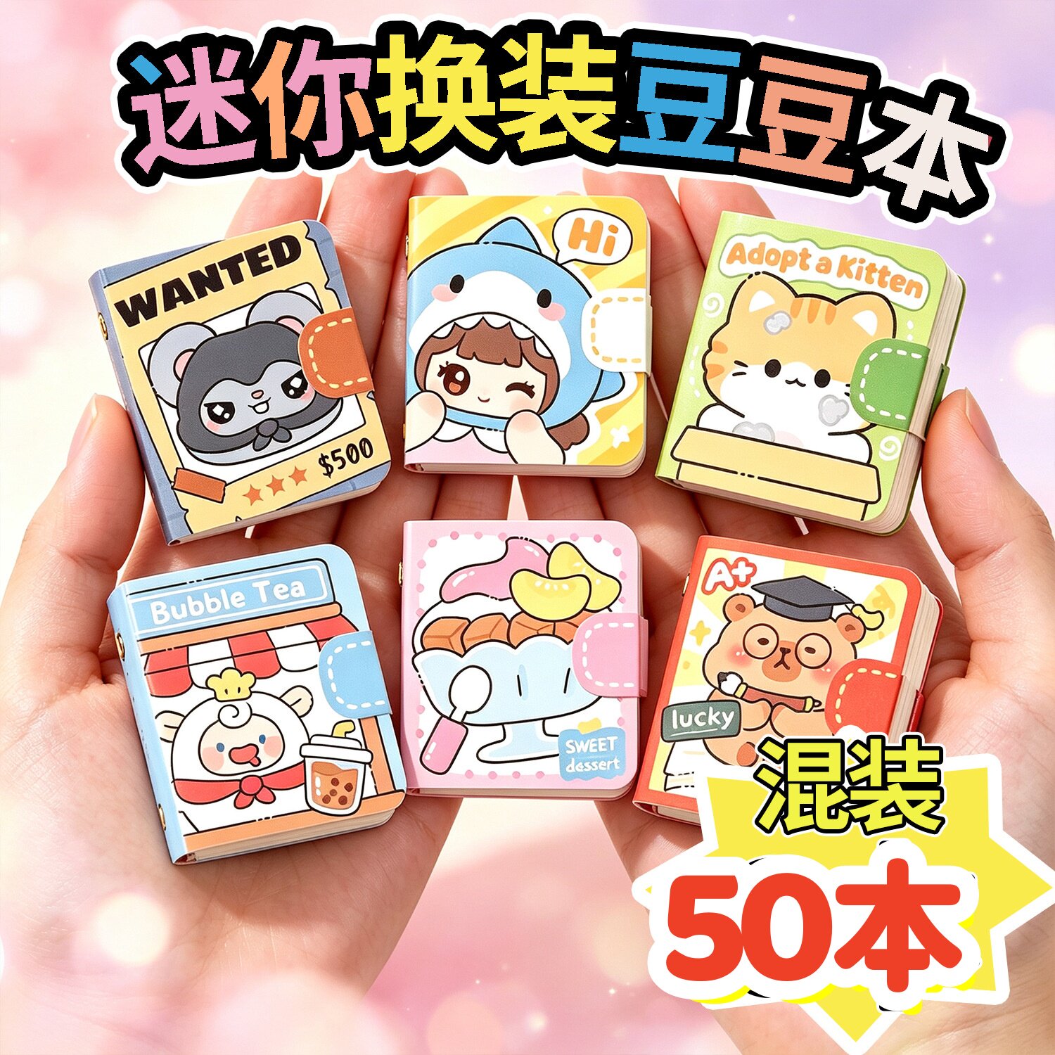 创意迷你豆豆本开学儿童趣味玩具奖励小礼品幼儿园学生奖励小礼物
