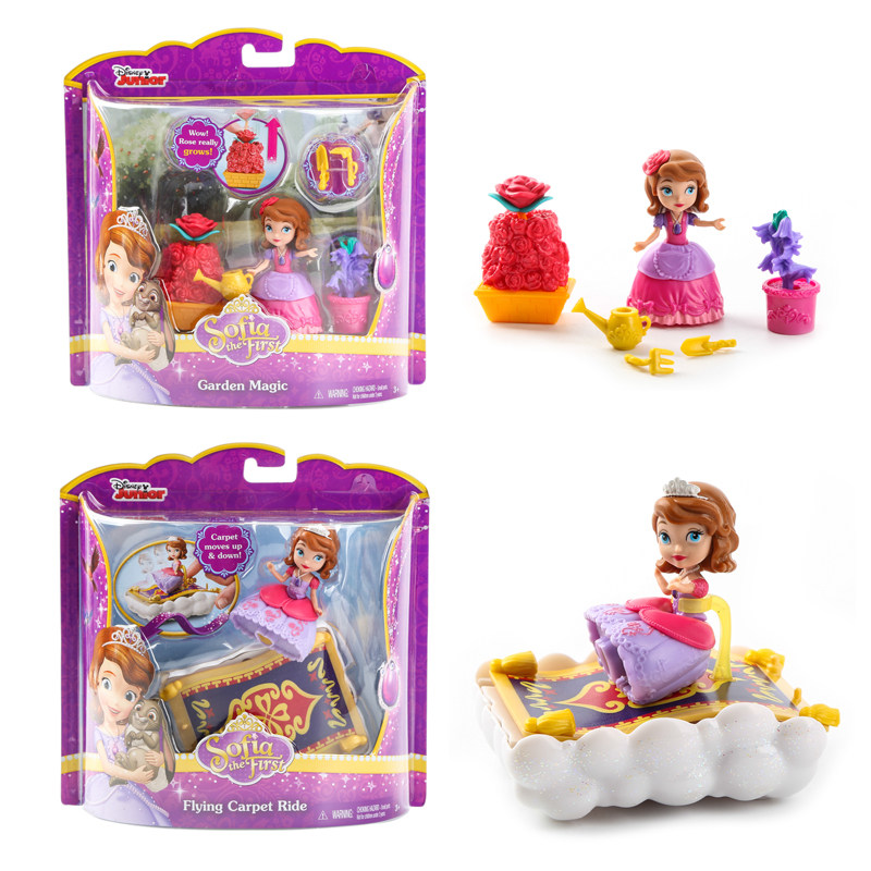 苏菲亚小公主欢乐生活魔法花园飞毯卡通摆件儿童女孩过家家玩具