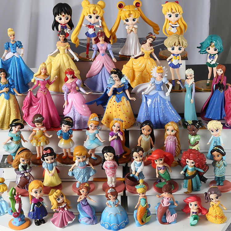 卡通儿童公主过家家玩具人偶模型