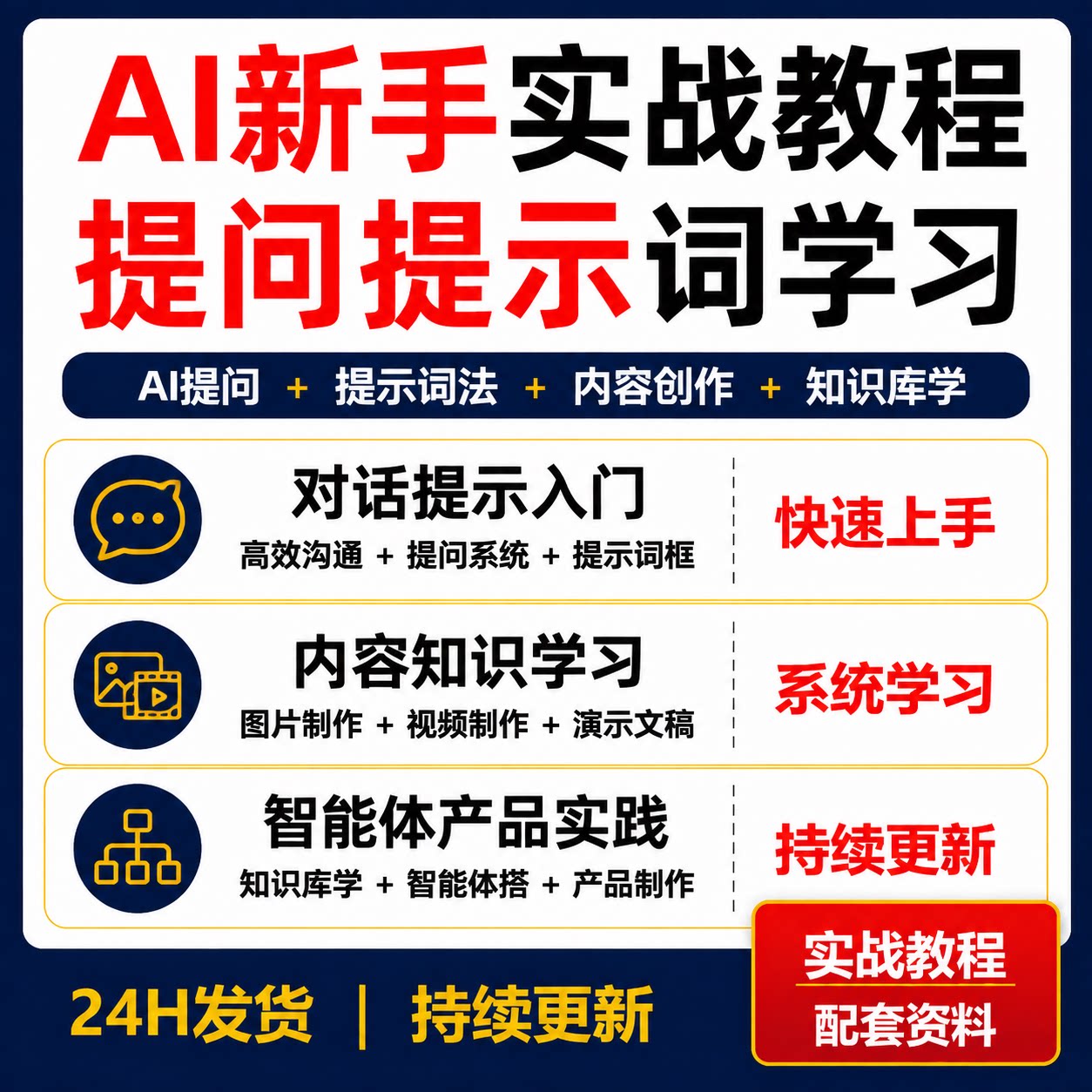 破局AI行动新手营14天实战课AI提问提示词内容创作知识库智能体