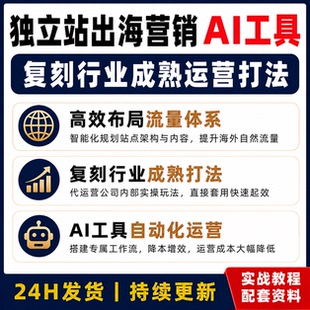 独立站出海营销AI实战课程 SEO+GEO优化 Dify工作流运营教程