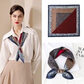 新款 韩国时尚 韩版 70方巾小丝巾春夏季 围巾女头巾职业芯与芯宇同款