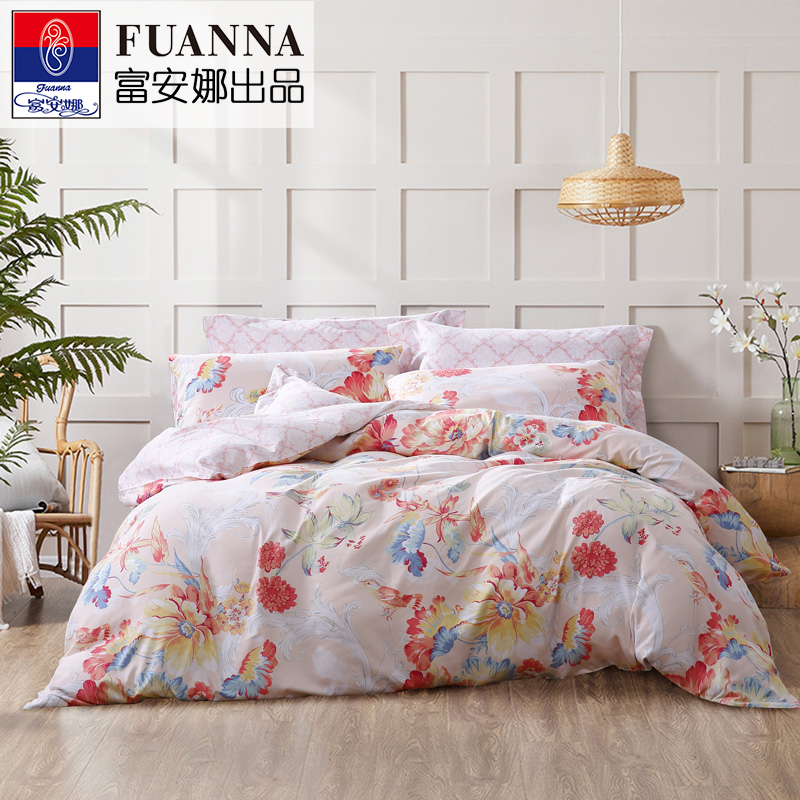 纯棉四件套全棉田园床单