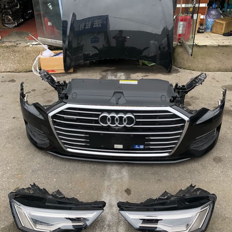 奥迪新款A6L前嘴总成 A6LC8 19-22款前嘴总成 A--议价商品