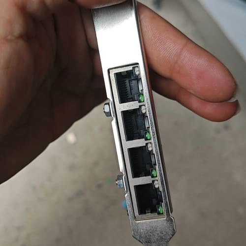 拆机一张PCI-E x1 四口千兆网卡--议价商品