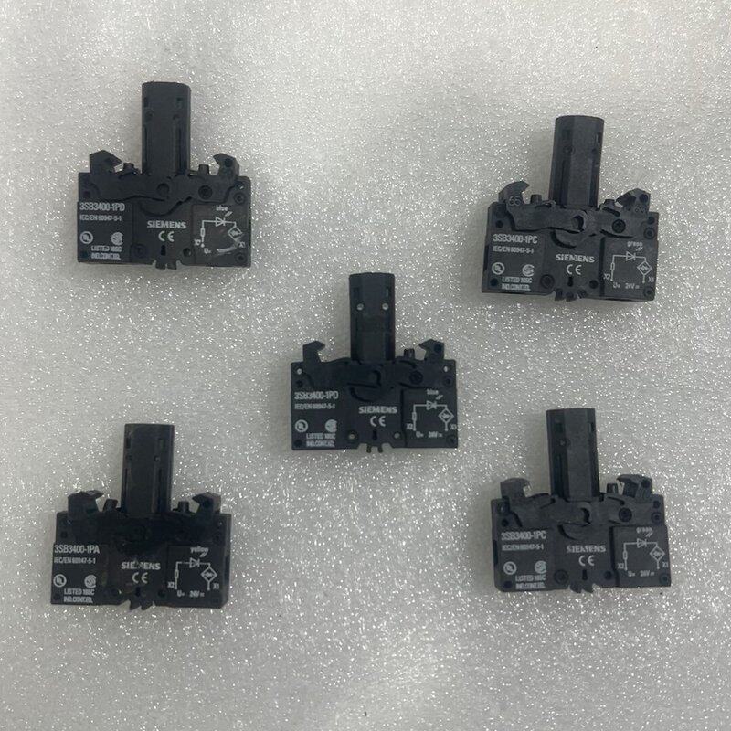 西门子3SB3400-1PD小开关5个,带指示灯,成色还可以--议价商品