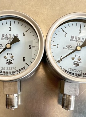 安徽天康YE-100B膜盒压力表，全新正品，带合格证和--议价商品