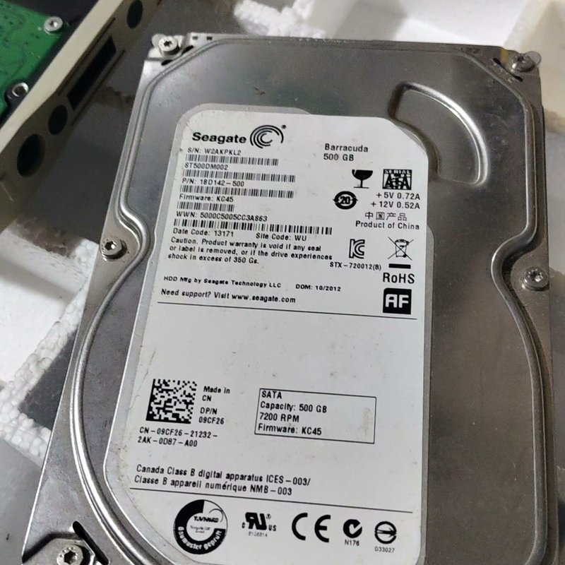 希捷500G机械硬盘--议价商品