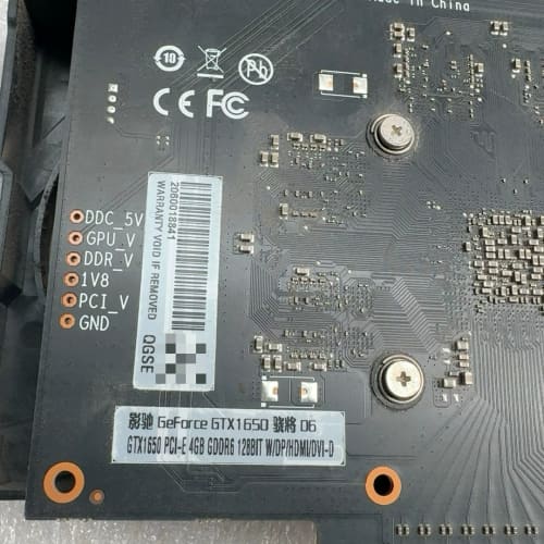 拆机2片,显卡影驰GTX1650 4G D6 无独立供电,功--议价商品
