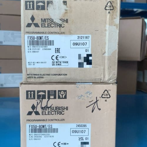 全新原装三菱PLC FX5U系列，，带原包装盒，内外序列号一--议价商