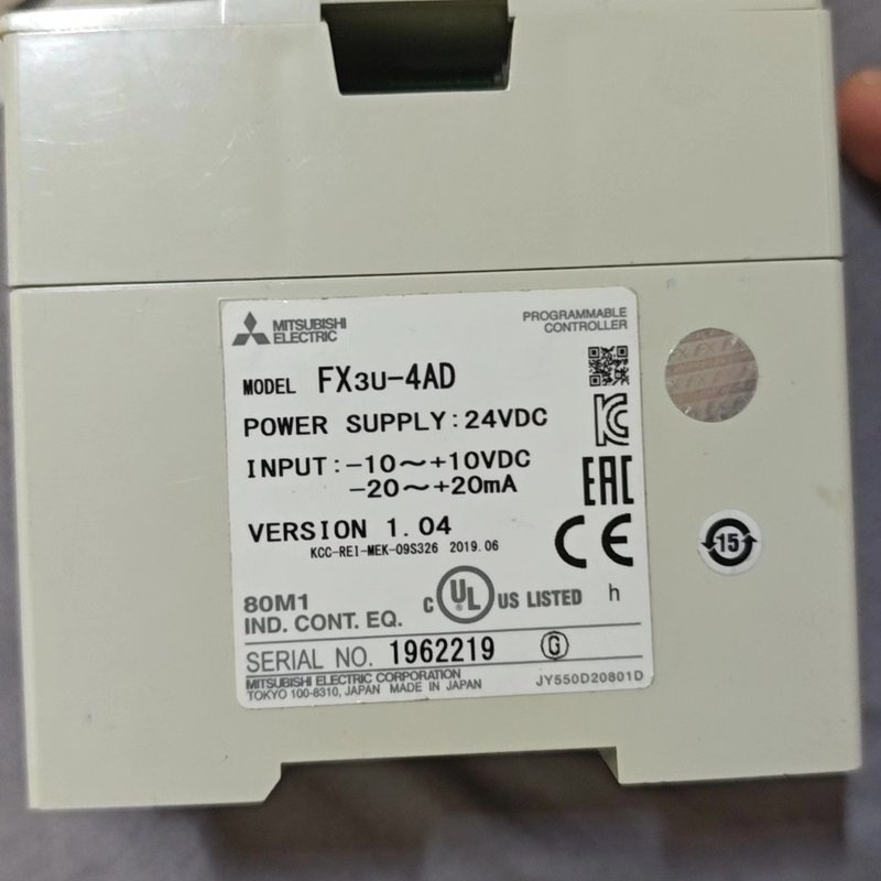 菱FX3U-4AD模块,原装正品,日本制造,拆机件,成色还--议价商品