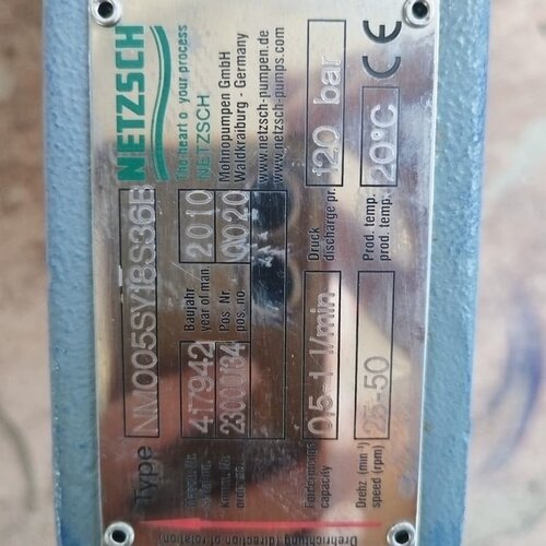 NETZSCH内格罗泵，型号NM005SV18S36B，工作--议价商品