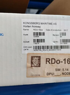 询价KONGSBERG RDO- 16 xe康士伯模块全新现--议价商品
