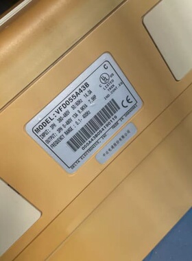 VFD055A43B 台达变频器 测试好 成色发黄5.5KW--议价商品