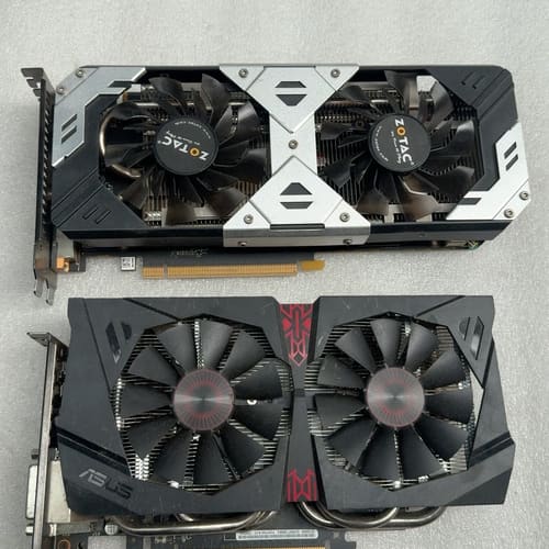 #电脑显卡 2张,gtx960 2g显卡功能完好无维修,成色--议价商品