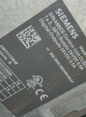 西门子SINAMICS CU320控制单元，型号6SL304--议价商品