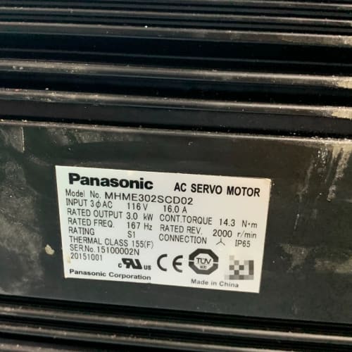 松下A6电机3kw MHME302S02特价出一台--议价商品