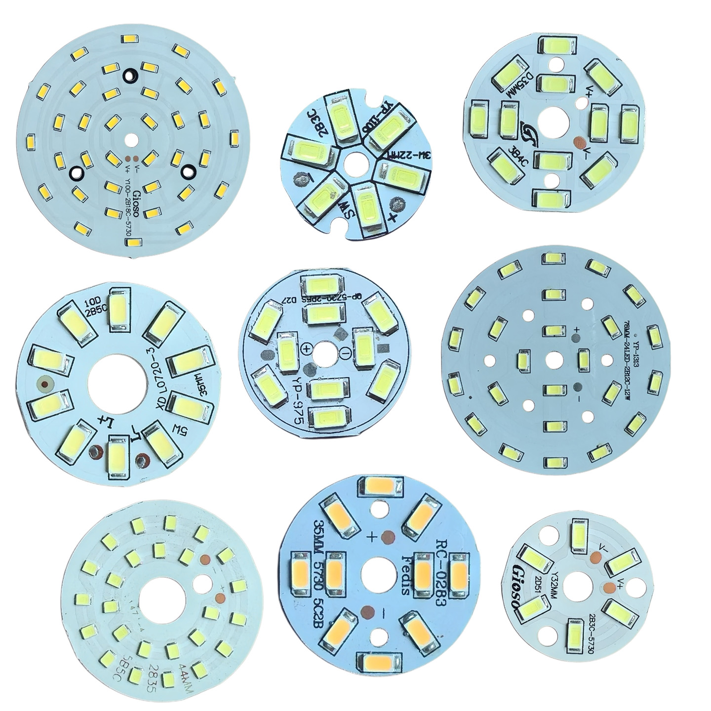 led贴片筒灯5W水晶灯镜前灯餐吊灯客厅12W灯芯9W光源配件18W灯板