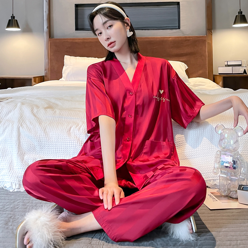 冰丝高级感女士睡衣夏季