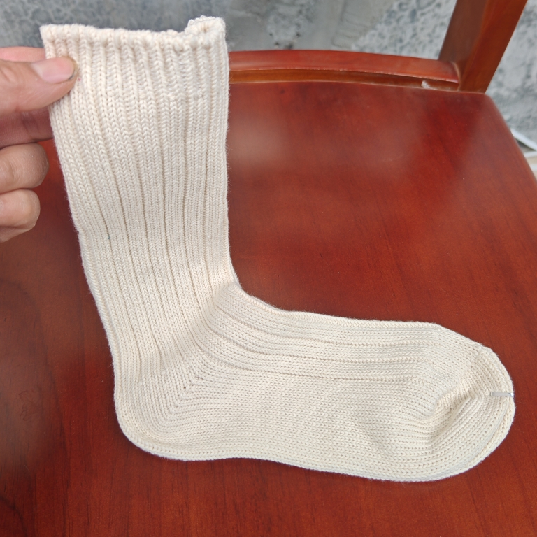 李程周女士袜子秋冬款纯棉加厚保暖双针竖条纹舒适保暖粗线中筒