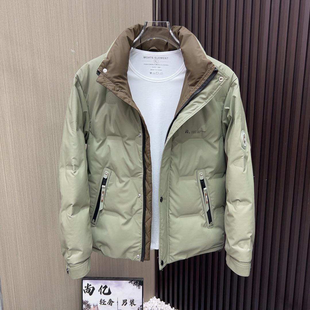 羽绒服男士潮牌工装立领休闲痞帅高级感加厚抗寒冬季2025新款