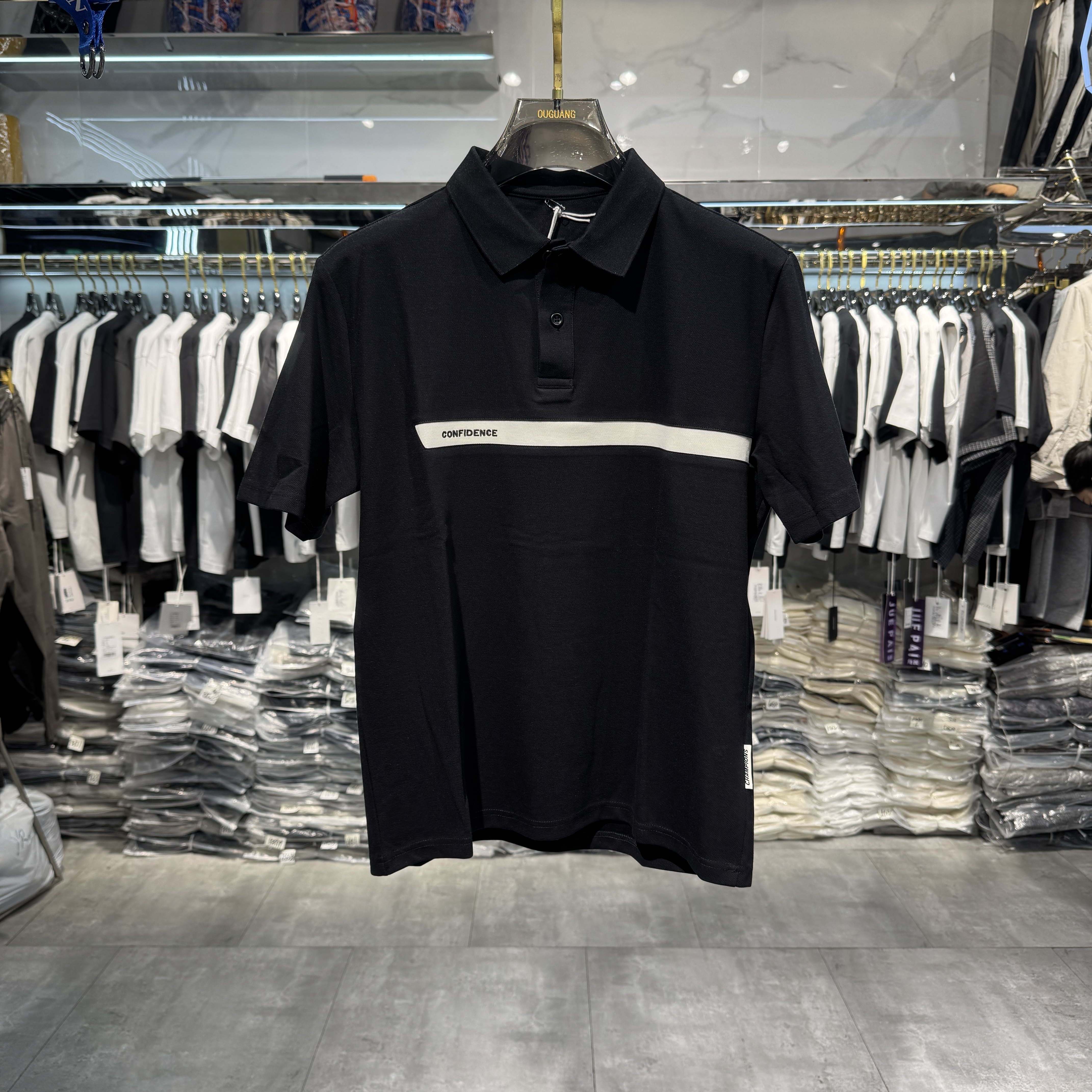 实体带领年轻半袖polo衫男款夏季新款宽松休闲翻领男士短袖t恤潮