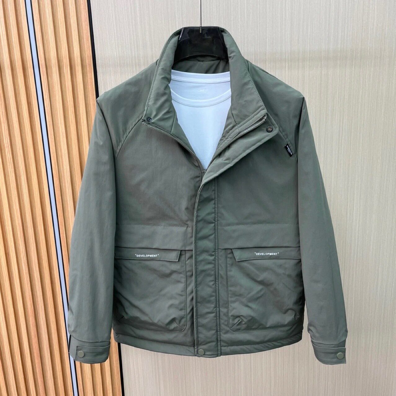 秋季男士新款感拼接立领夹克外套防风痞帅休闲百搭户外冲锋衣