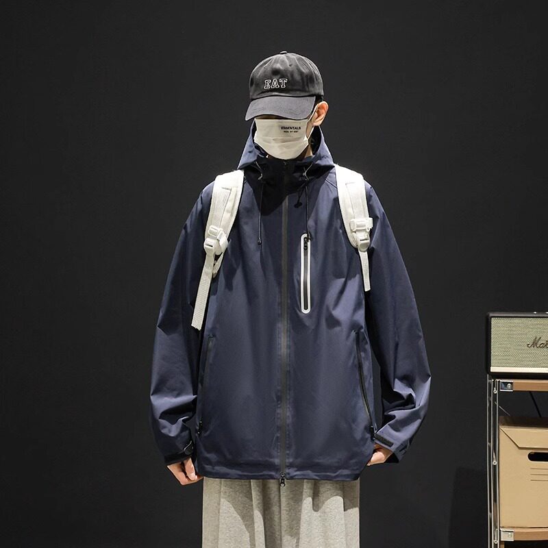 防水防风冲锋衣外套男士软壳春秋季机能风登山服男生运动