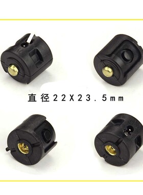 手电筒硅橡胶开关帽强光LED中部开关直充式手电筒铜柱按钮DIY配件