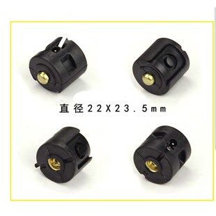 手电筒硅橡胶开关帽强光LED中部开关直充式手电筒铜柱按钮DIY配件