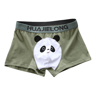 男士内裤可爱卡通趣味搞怪男生纯棉裤衩夏季薄款透气男款四角短裤