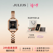 聚利时旗舰店韩版 复古方形手链表时尚 潮流防水石英手表女1064