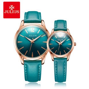 聚利时正品 简约潮流石英皮带夜光学生手表男女情侣表983 弯针时尚