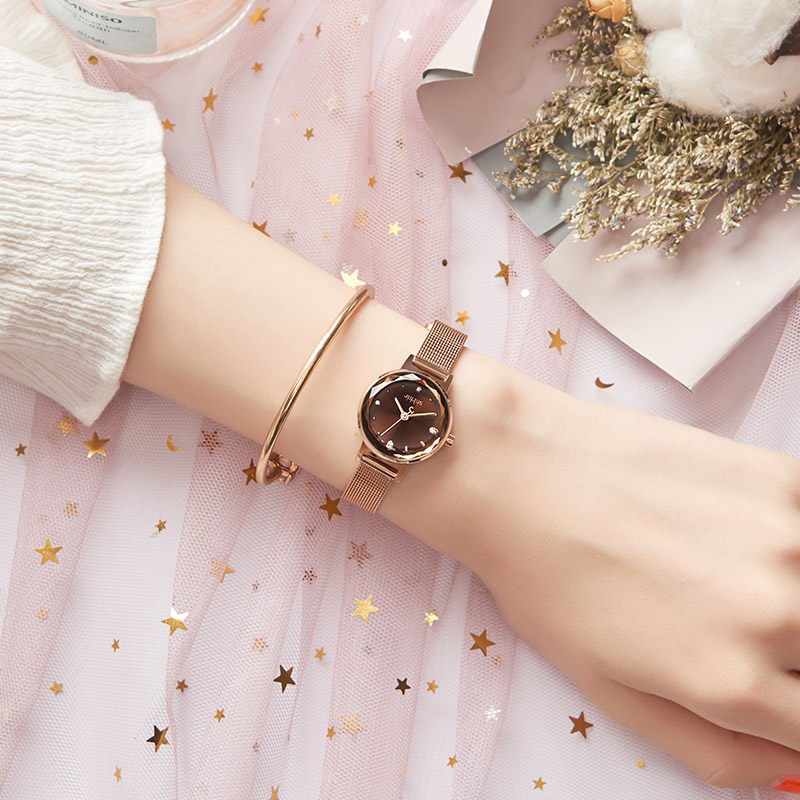 聚利时海外旗舰店手表女小众轻奢韩国ins风高级感时尚女表917