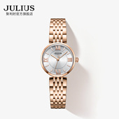 聚利时手表女官方韩风优雅复古罗马刻度防水石英女士手表1282