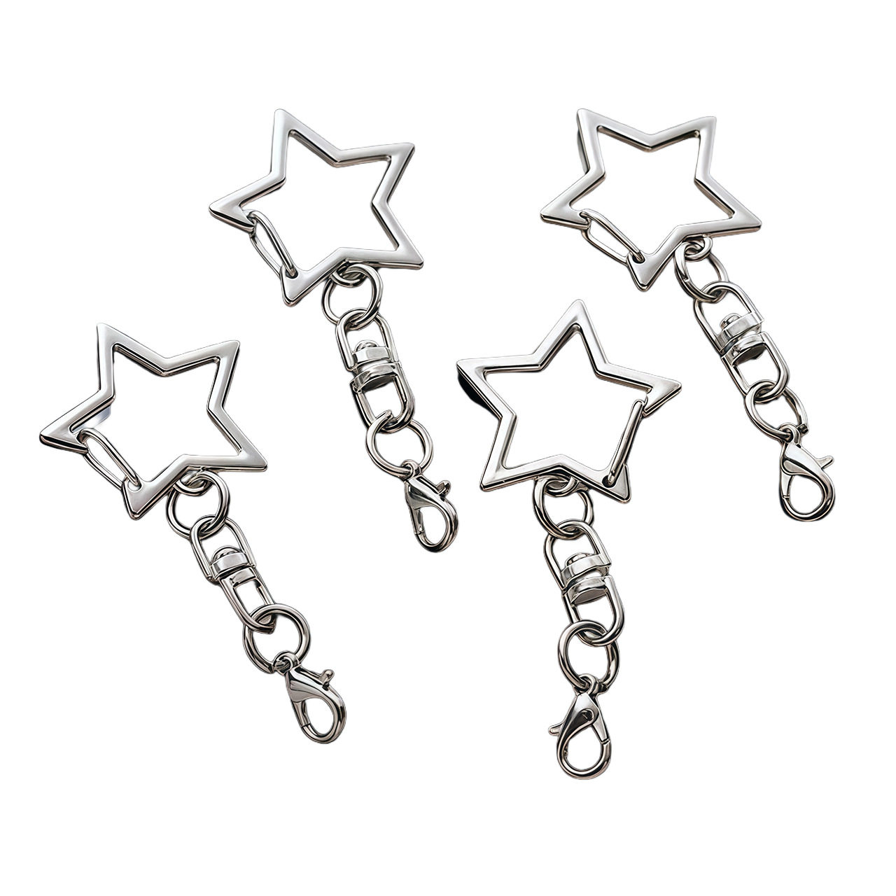 旭瀚潮玩公仔亚克力五角星钥匙扣毛球手工diy配件包包龙虾扣挂饰,节庆用品/礼品,钥匙扣,淘宝优惠券,粉丝福利购,淘宝优惠卷